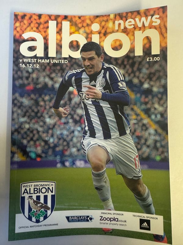 WBA v West Ham 16/12/12