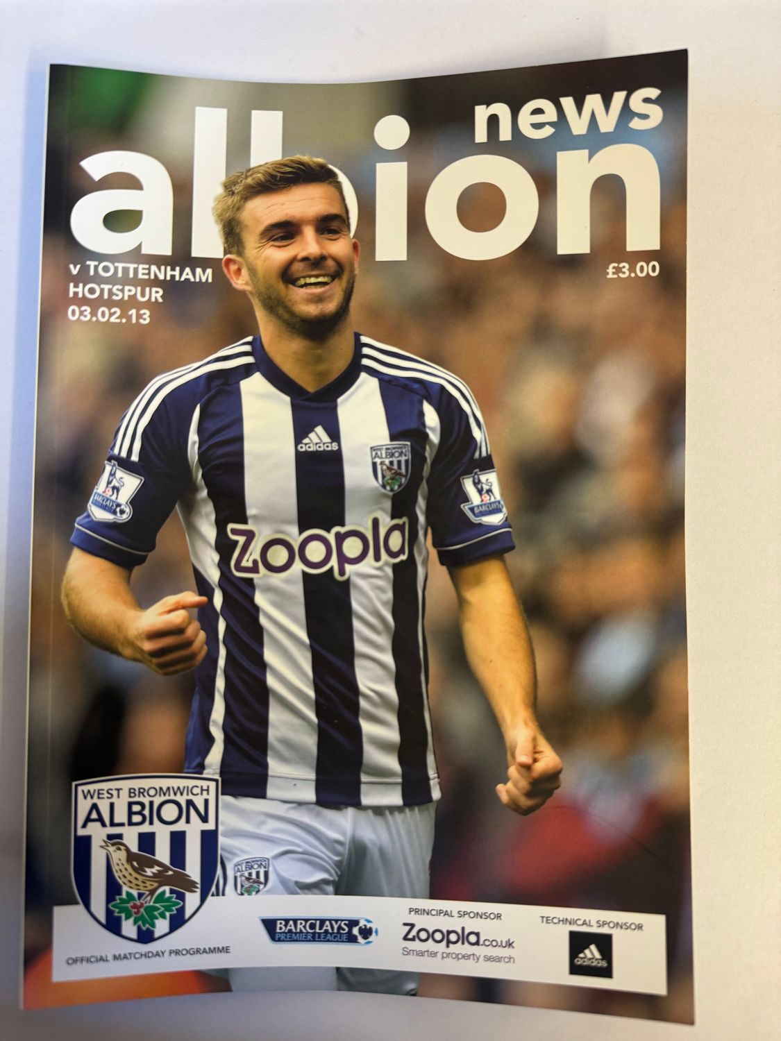 WBA v Tottenham Hotspur 3/2/13