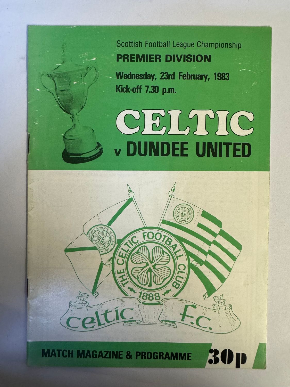 Celtic v Dundee Utd - 23/2/83