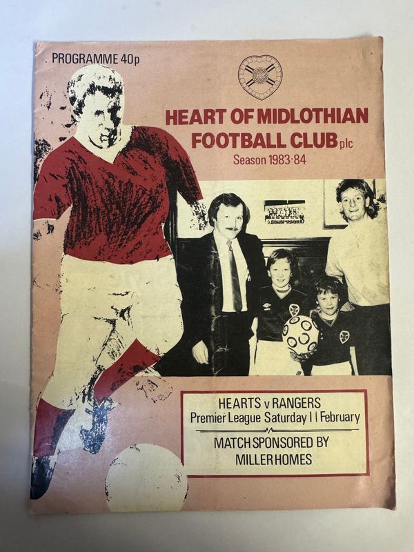 Hearts v Rangers - 1/2/84
