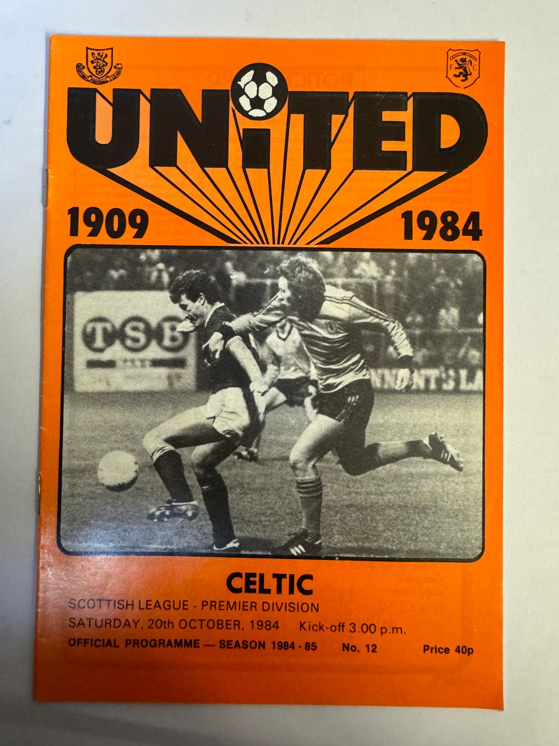 Dundee United v Celtic - 20/10/84