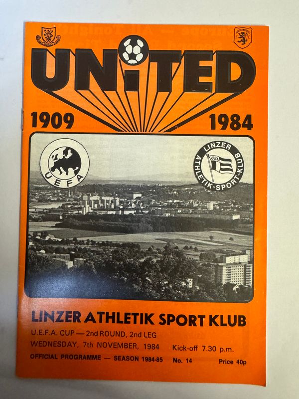 Dundee United v Linzer Athletik - 7/11/84