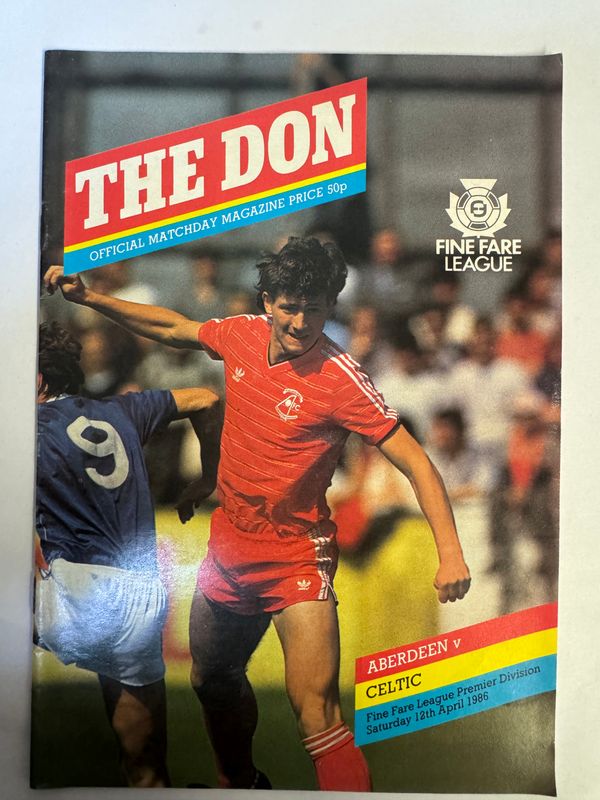Aberdeen v Celtic - 12/4/86