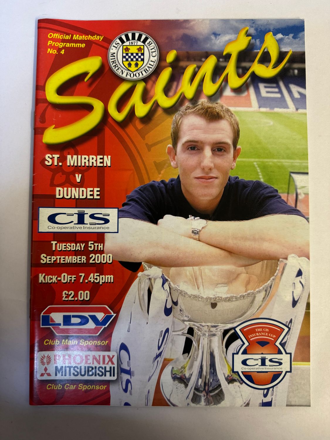 St Mirren v Dundee - 5/9/00