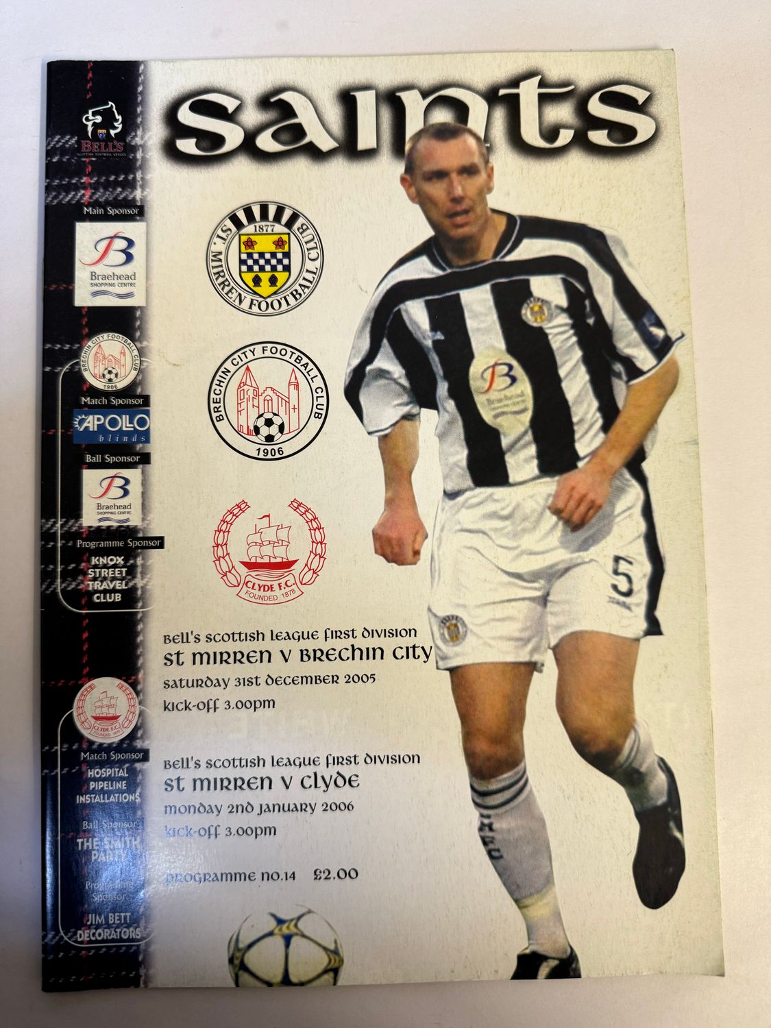 St Mirren v Brechin/Clyde - 31/12/05