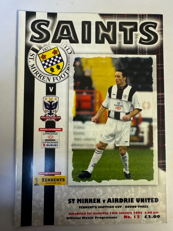 St Mirren v Airdrie - 10/1/04