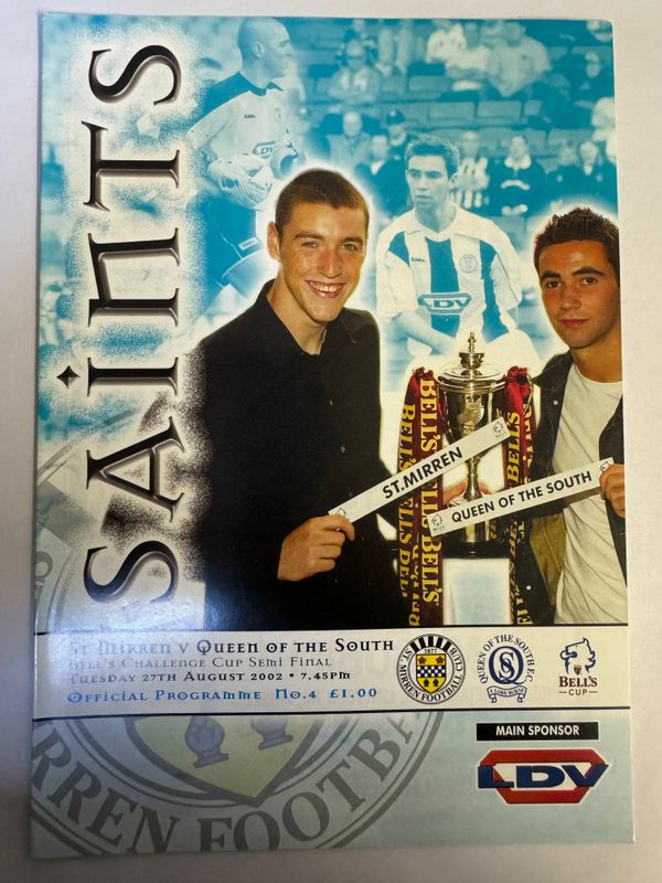 St Mirren v Queen of the South - 27/8/02