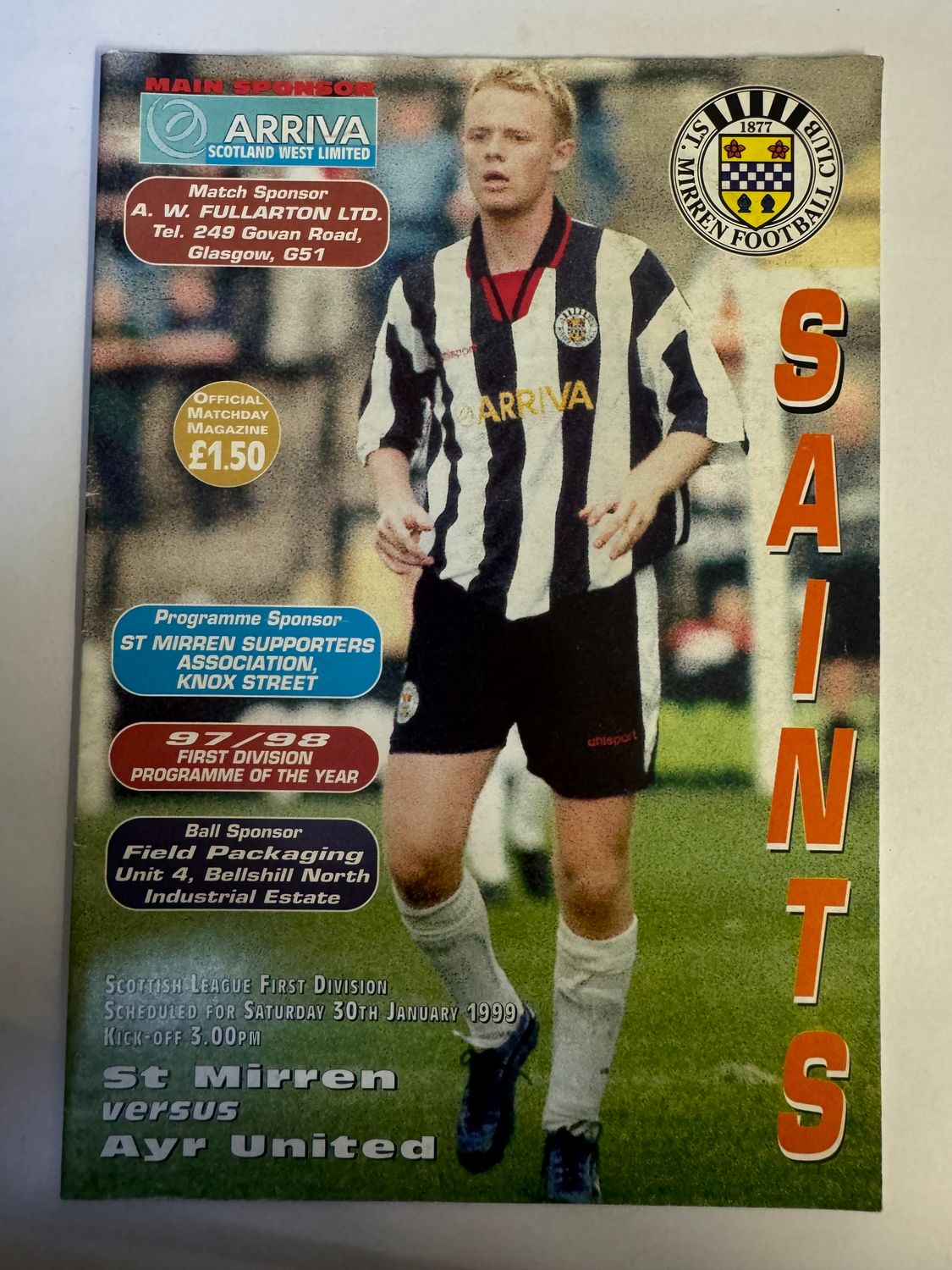 St Mirren v Ayr - 27/8/02