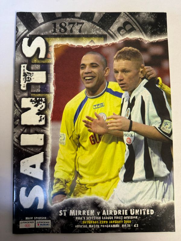 St Mirren v Airdrie - 22/1/05