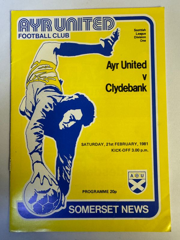 Ayr United v Clydebank - 21/2/81