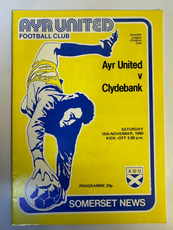 Ayr United v Clydebank - 15/11/80