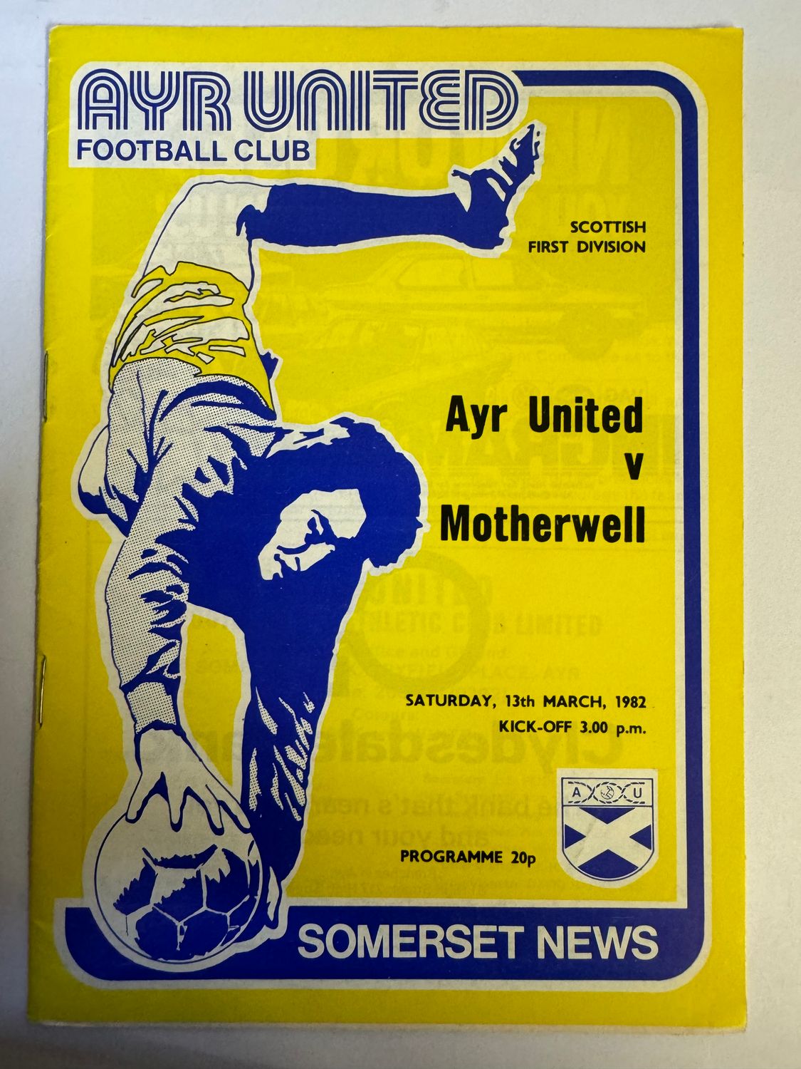 Ayr United v Motherwell - 13/3/82