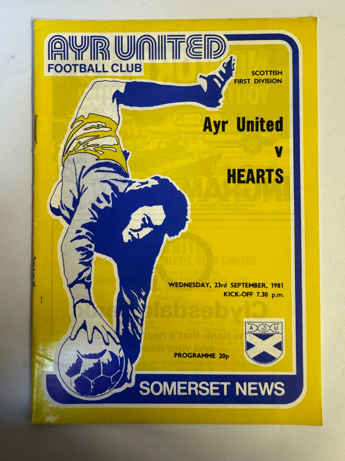 Ayr United v Hearts - 23/9/81