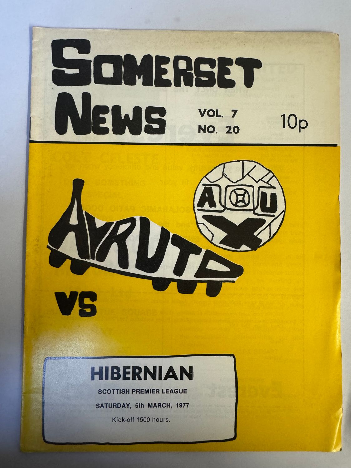 Ayr United v Hibernian - 5/3/77