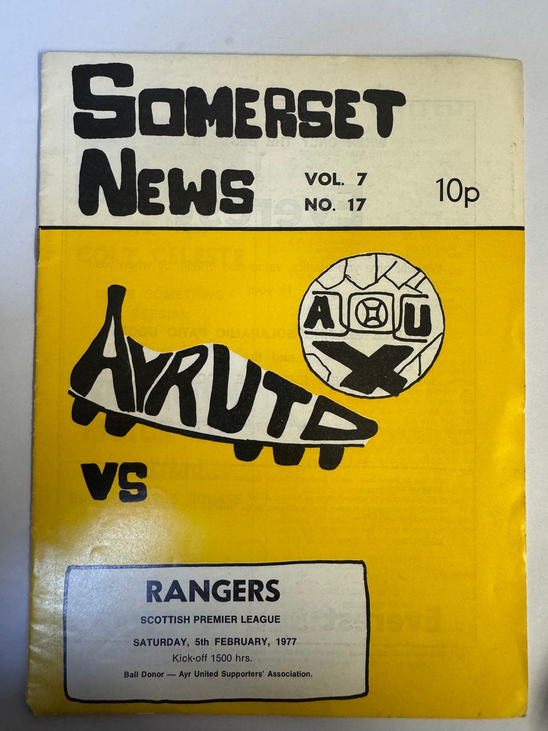 Ayr United v Rangers - 5/2/77
