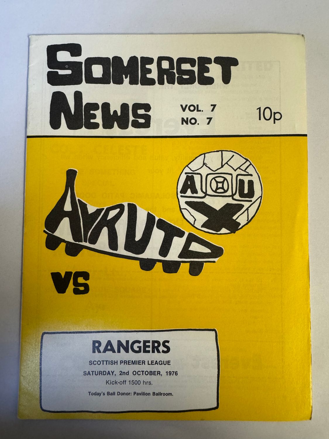 Ayr United v Rangers - 2/10/76