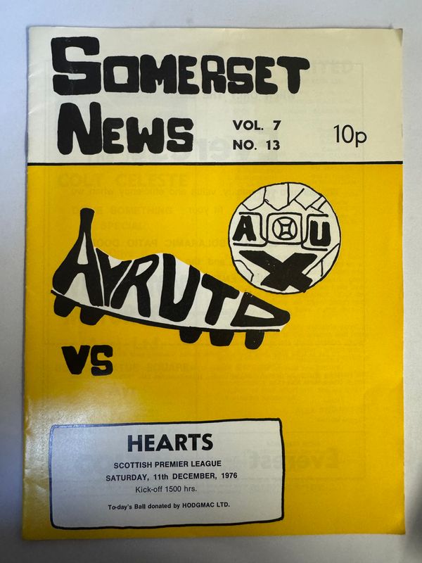 Ayr United v Hearts - 11/12/76