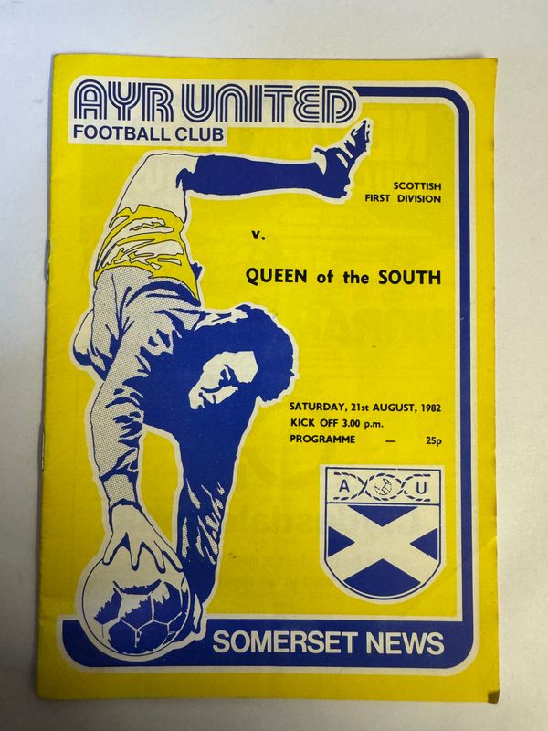 Ayr United v Queen of the South - 21/8/82