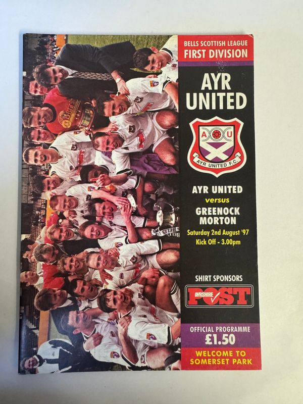 Ayr United v Morton - 2/8/97