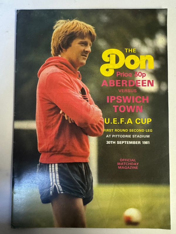 Aberdeen v Ipswich - 30/9/81