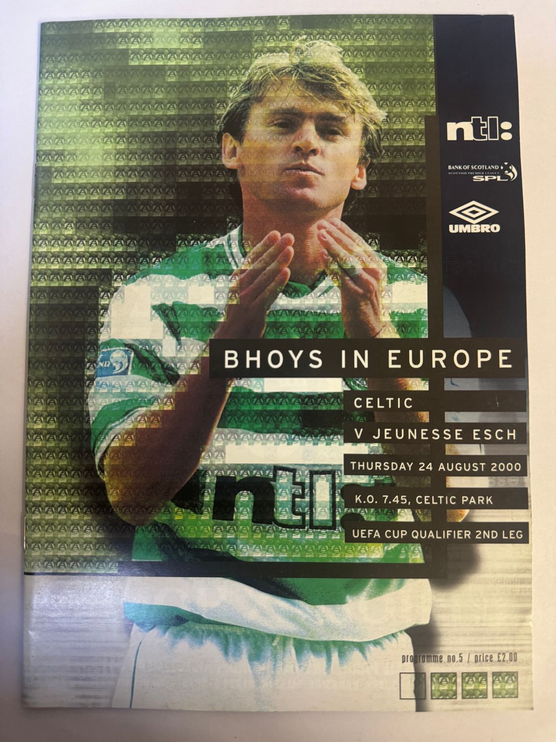 Celtic v Jeunesse Esch - 24/8/00