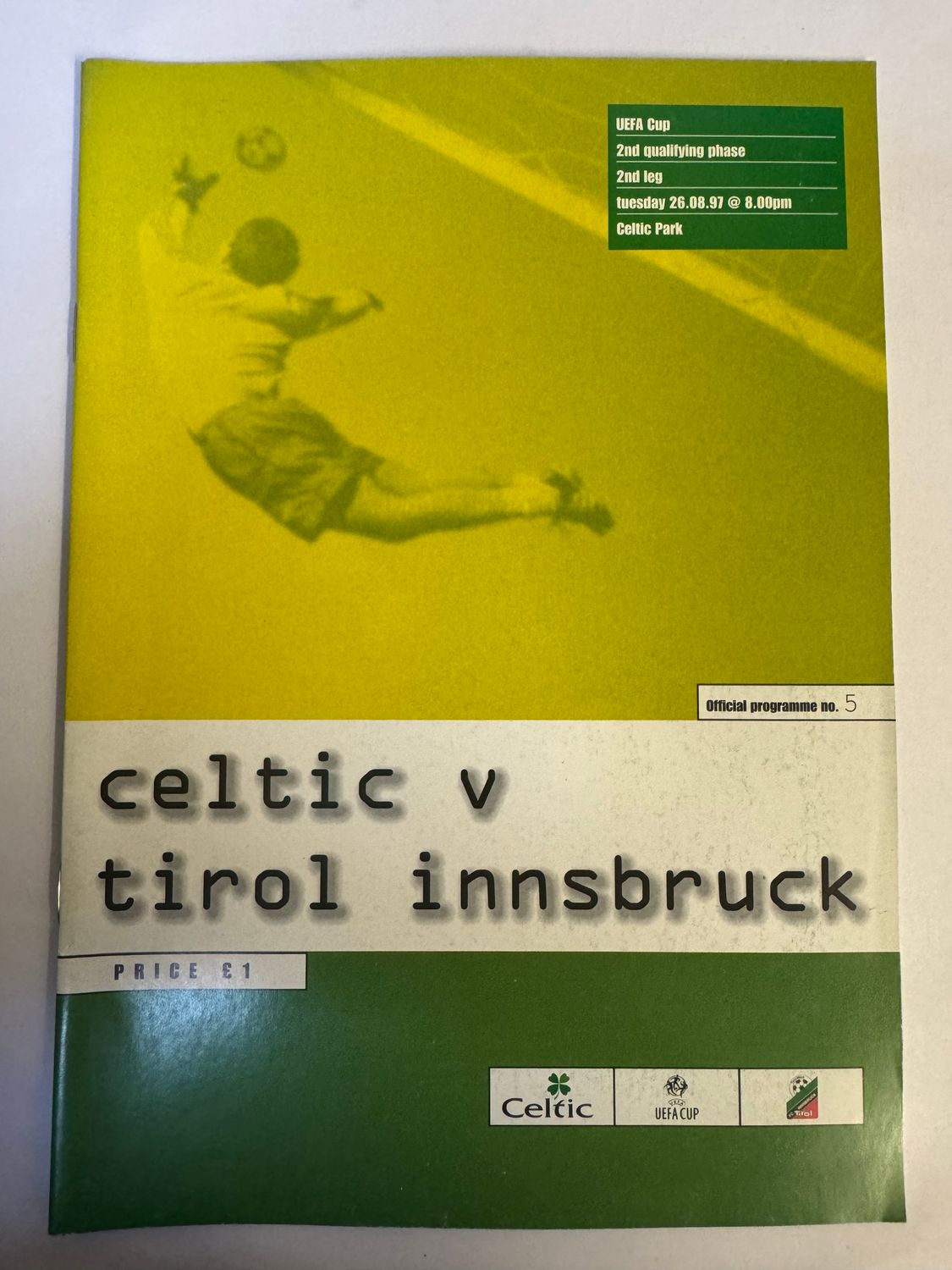 Celtic v Tirol Innsbruck - 26/8/97