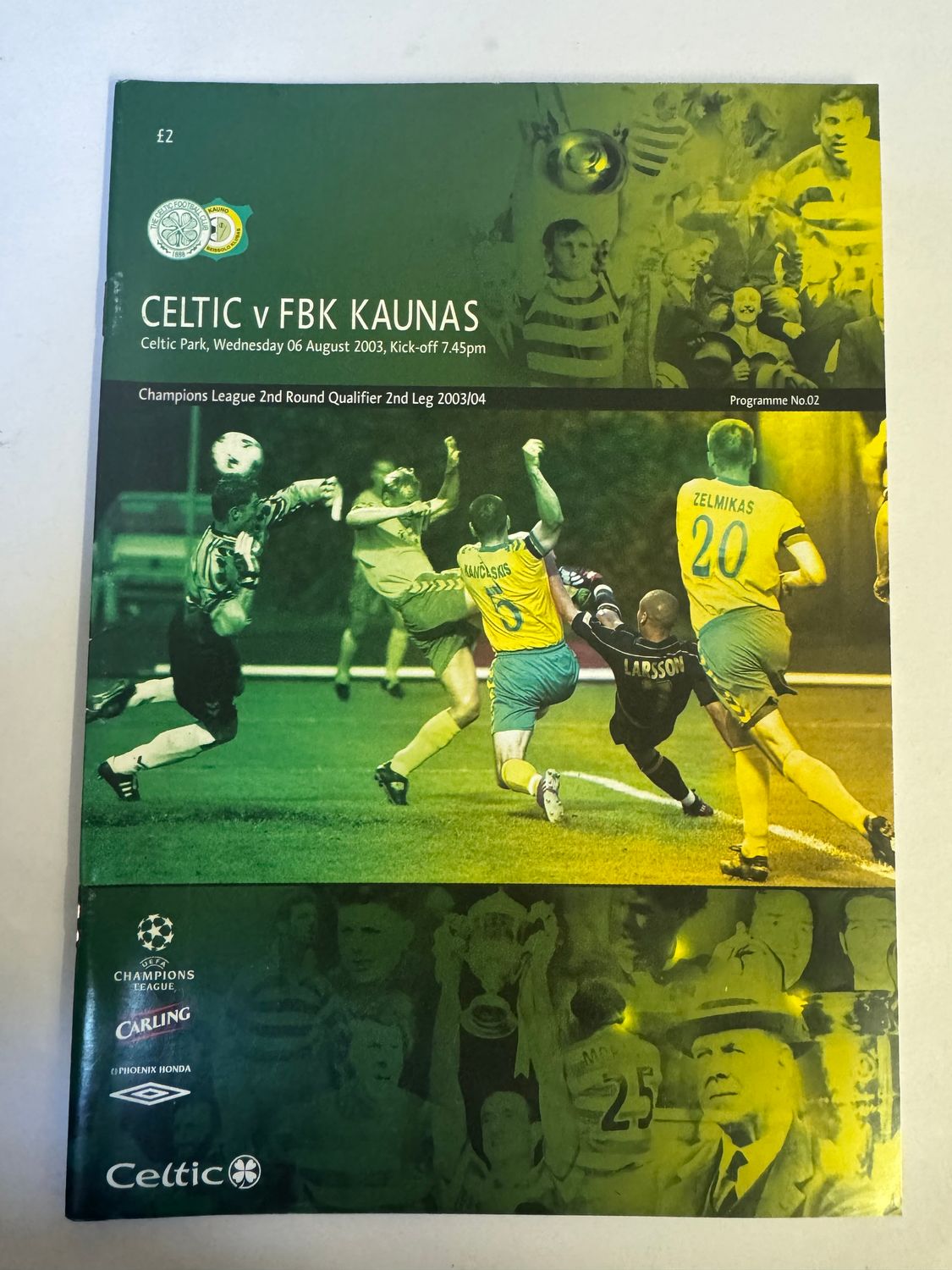 Celtic v FBK Kaunas - 6/8/03