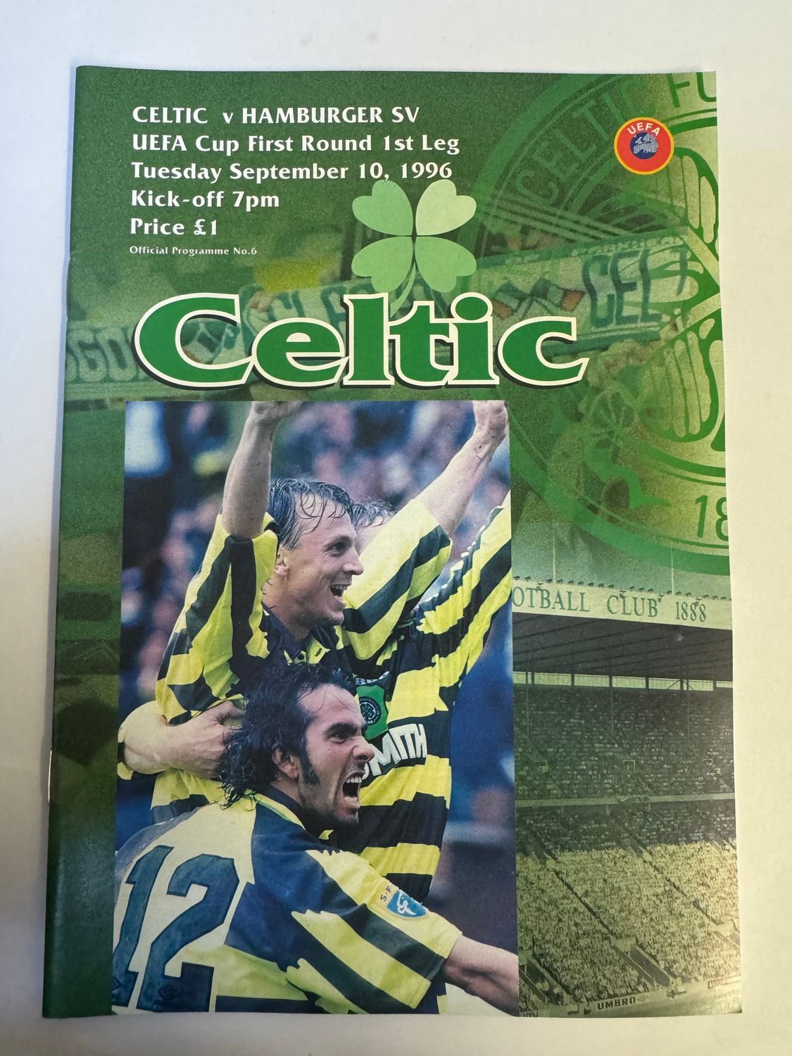 Celtic v Hamburger SV - 10/9/96