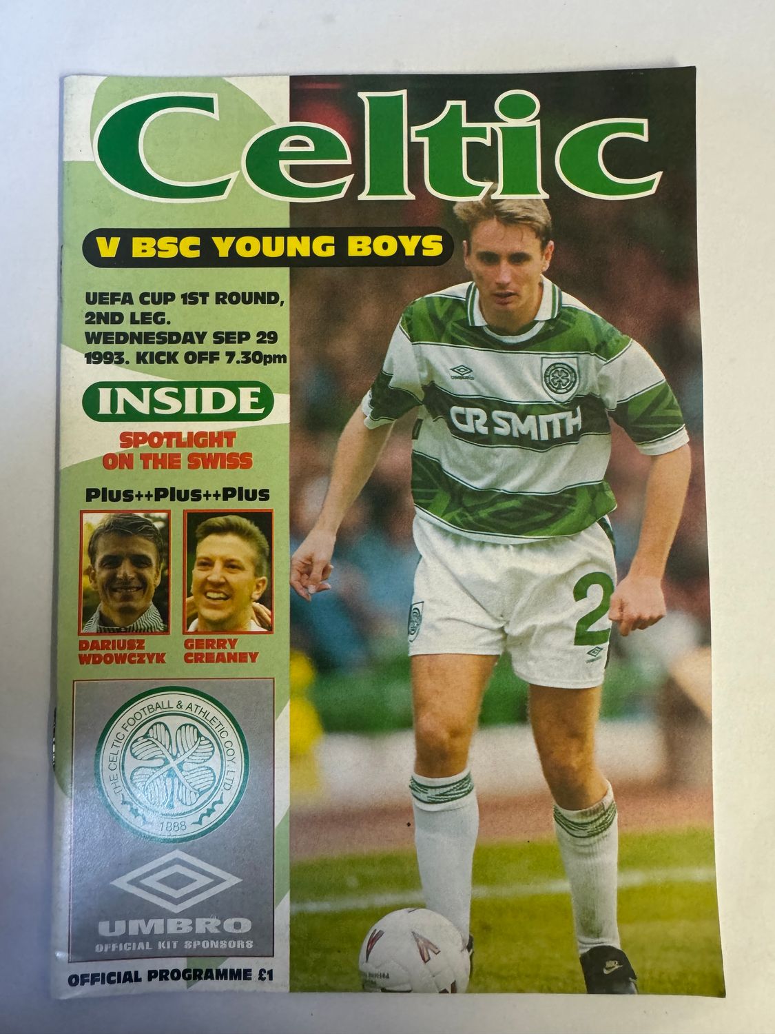 Celtic v Young Boys - 29/9/93