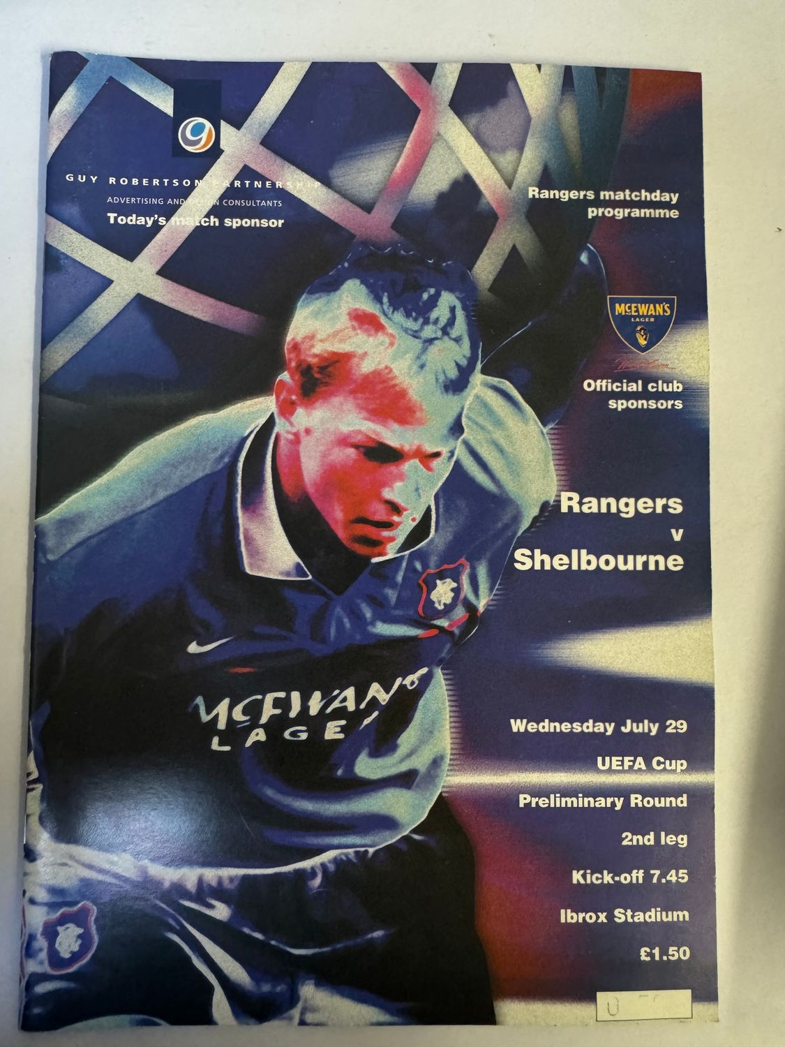 Rangers v Shelbourne - 29/7/98