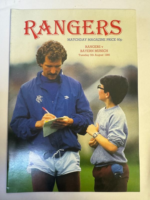Rangers v Bayern Munich - 5/8/86