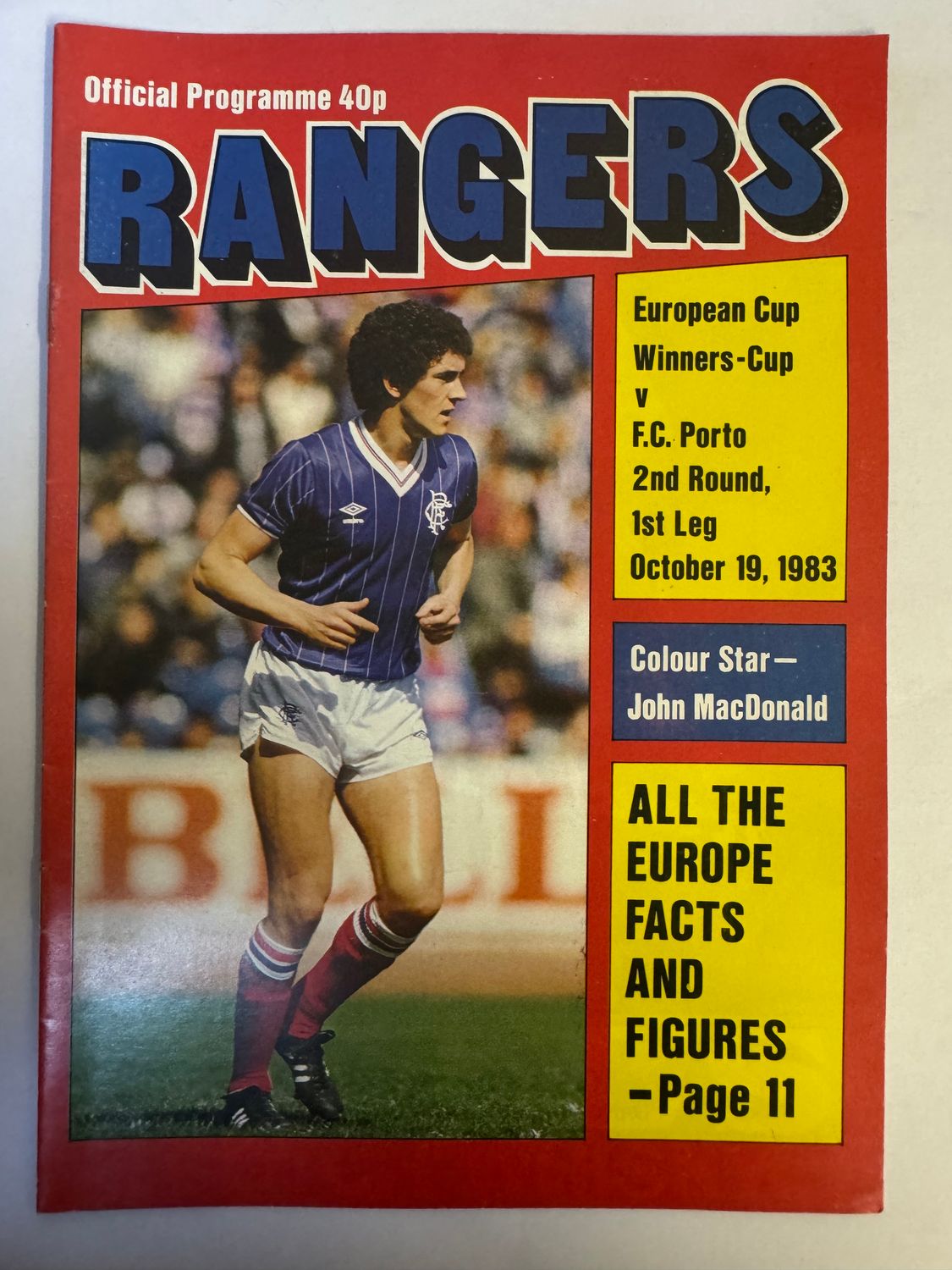 Rangers v FC Porto - 19/10/83