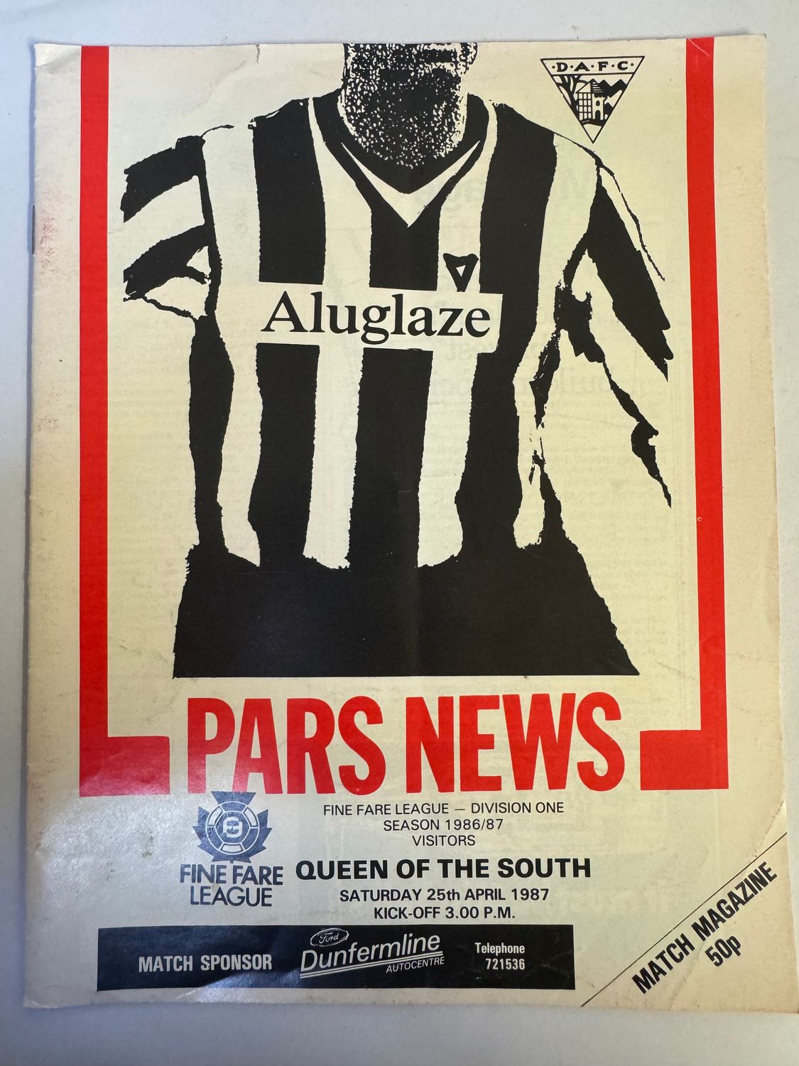 Dunfermline v Queen of the South - 25/4/87