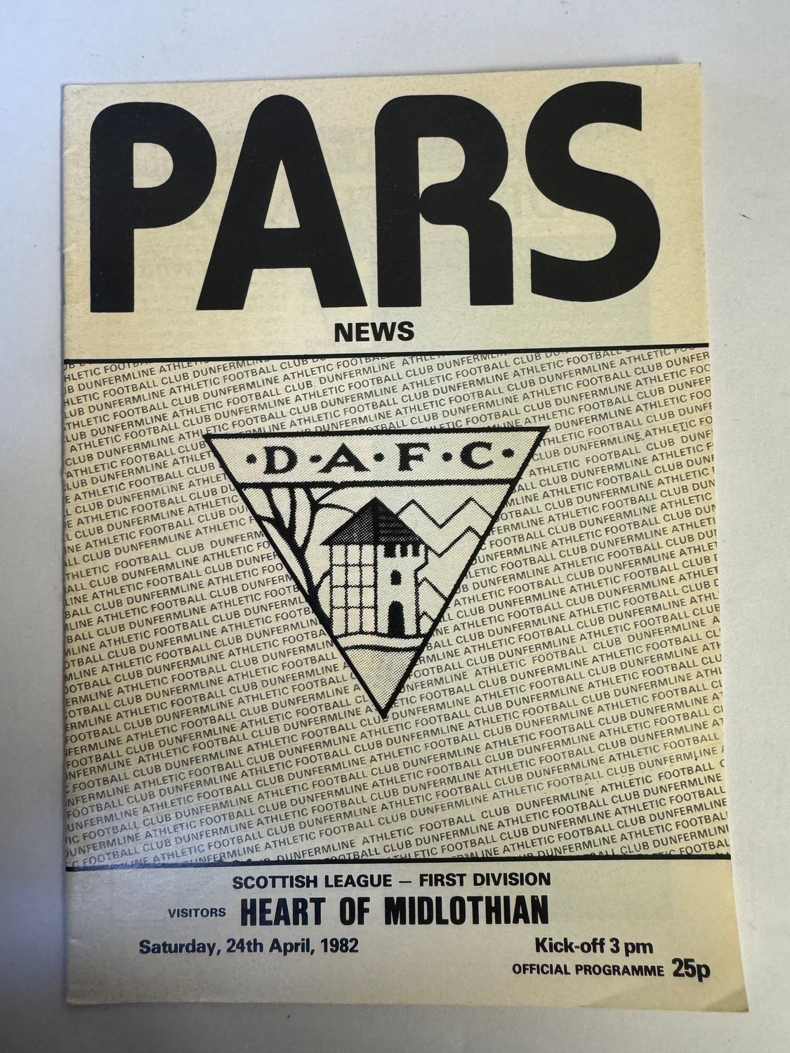 Dunfermline v Hearts - 24/4/82