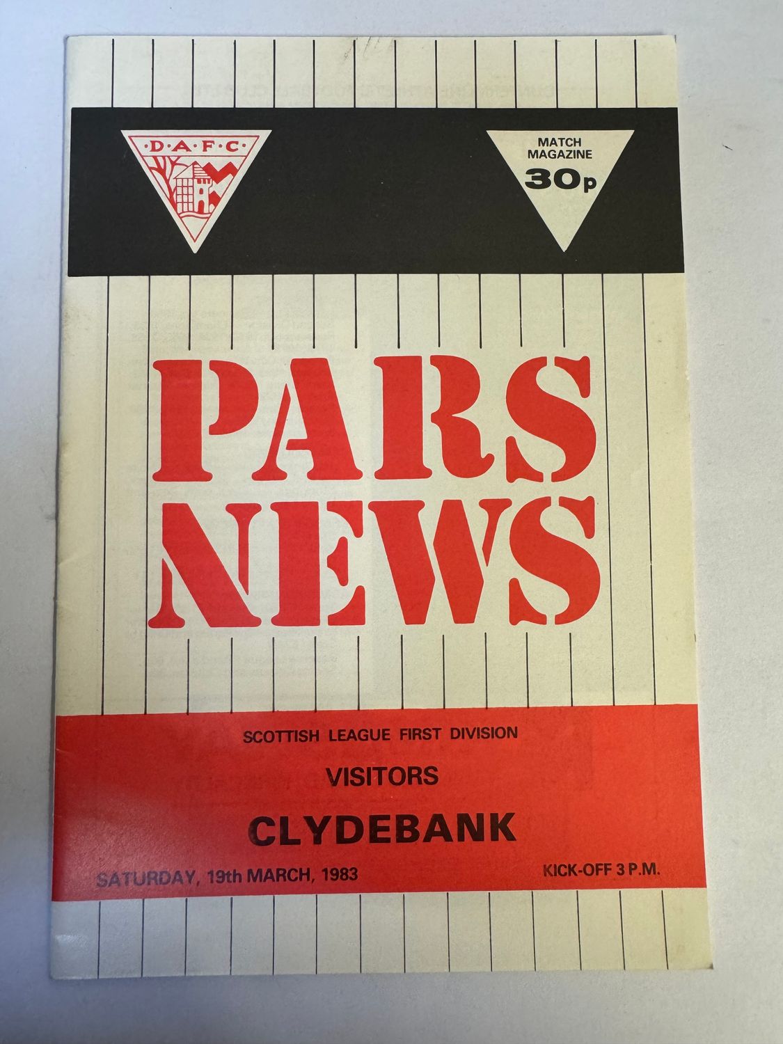 Dunfermline v Clydebank - 19/3/83
