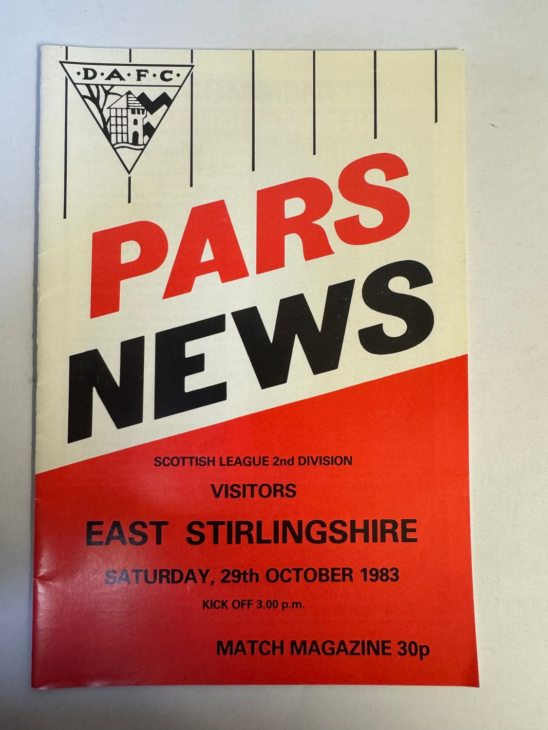 Dunfermline v East Stirling - 29/10/83