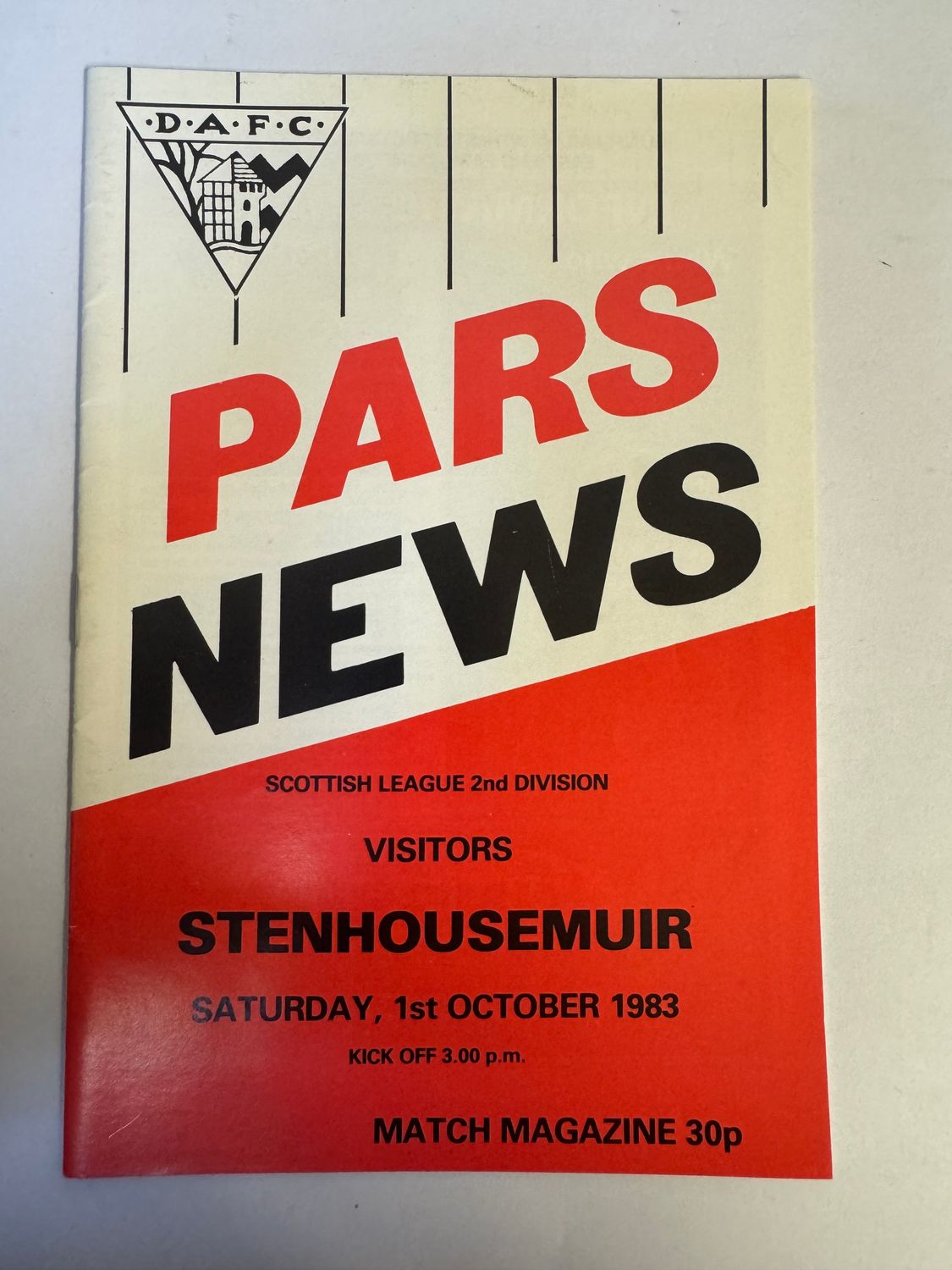 Dunfermline v Stenhousemuir - 1/10/83