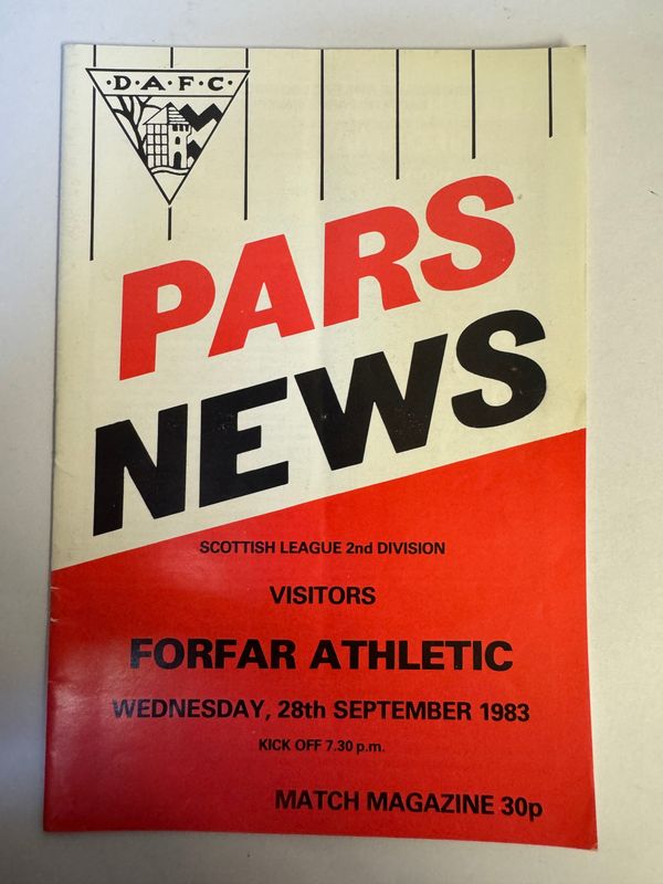 Dunfermline v Forfar - 28/9/83