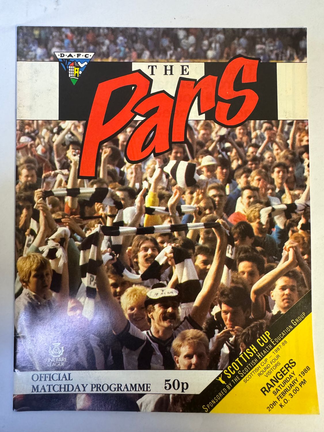 Dunfermline v Rangers - 20/2/88