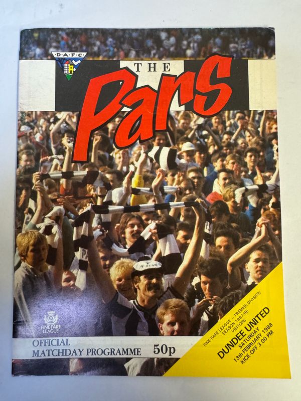 Dunfermline v Dundee Utd - 13/2/88