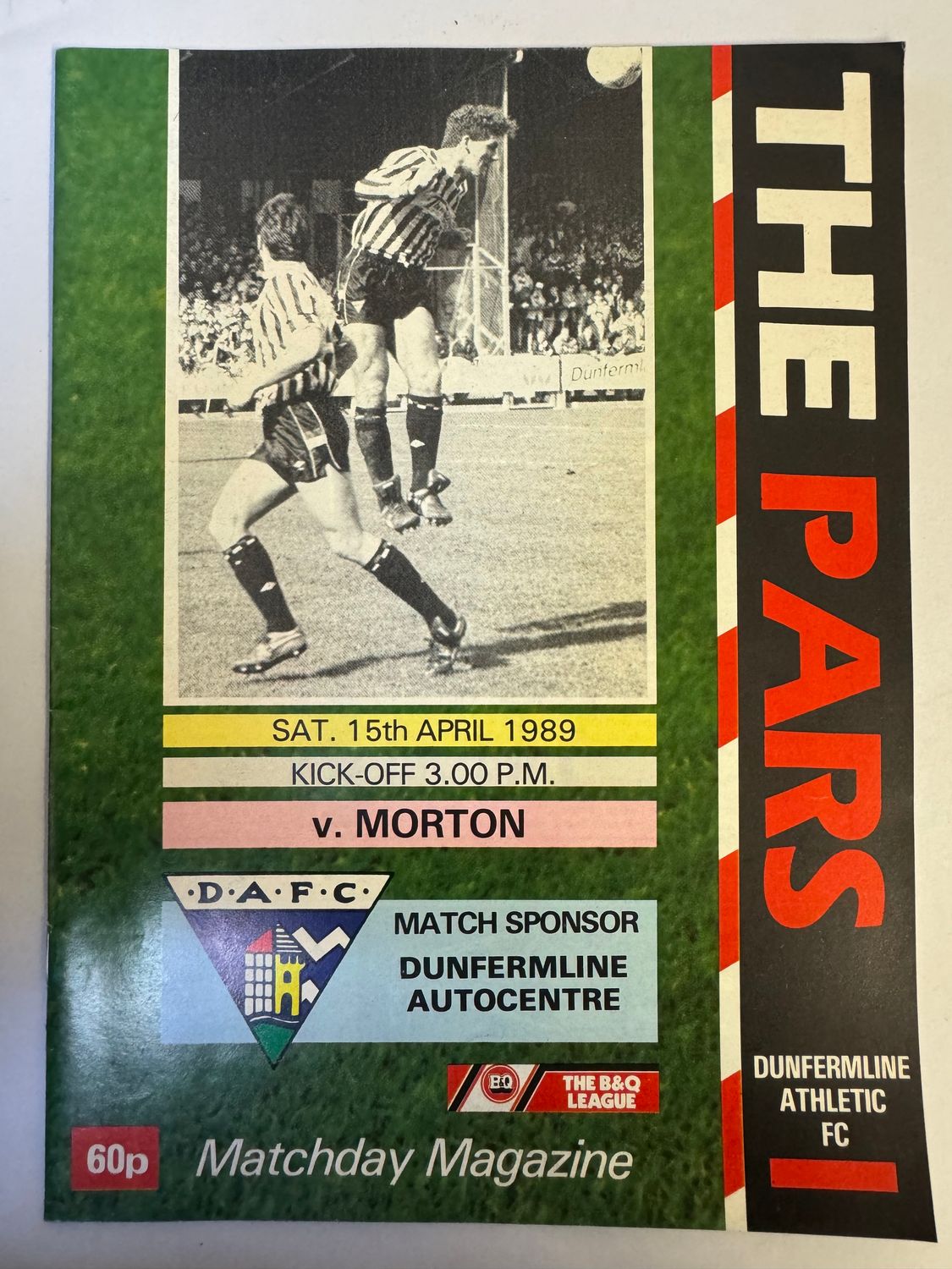 Dunfermline v Morton - 15/4/89