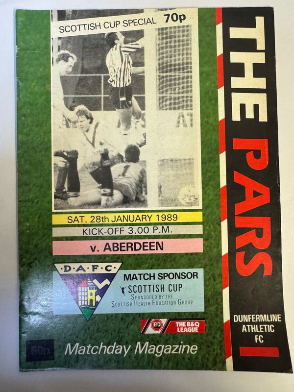 Dunfermline v Aberdeen - 28/1/89