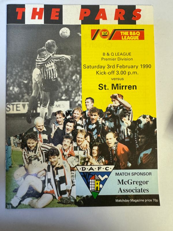 Dunfermline v St.Mirren - 3/2/90