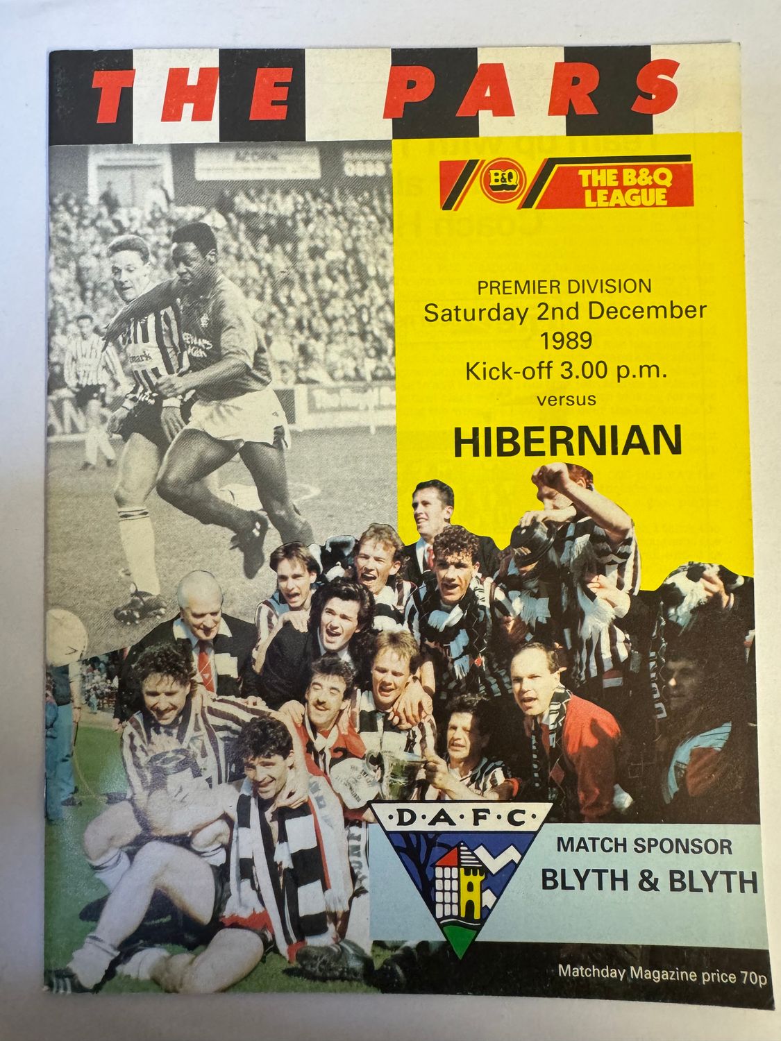 Dunfermline v Hibernian - 2/12/89