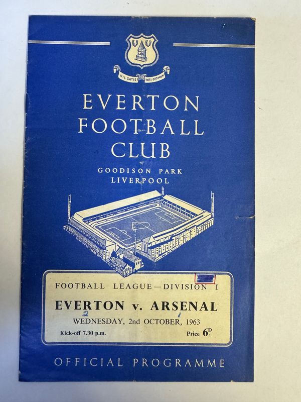 Everton v Arsenal - 2/10/63