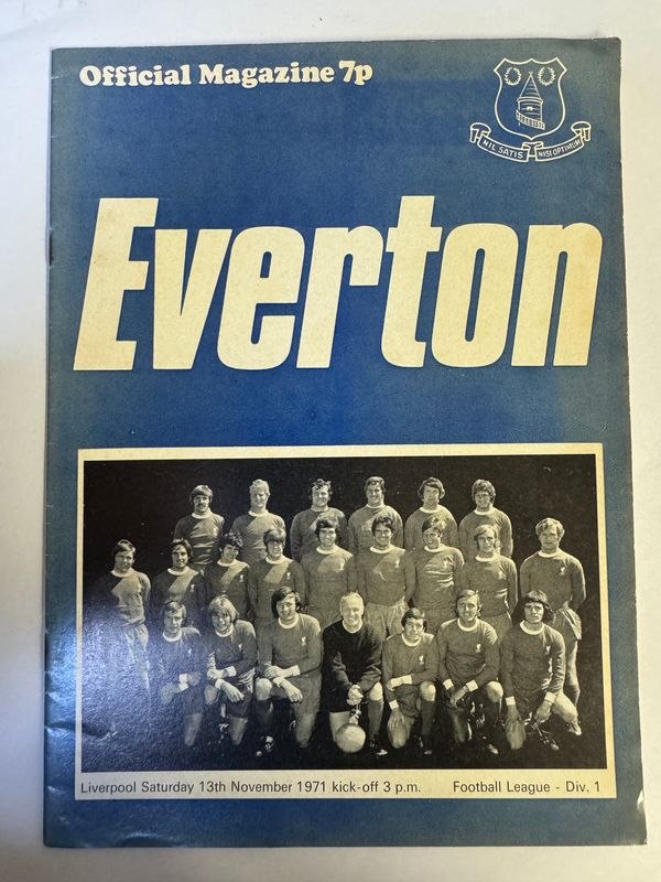 Everton v Liverpool - 13/11/71