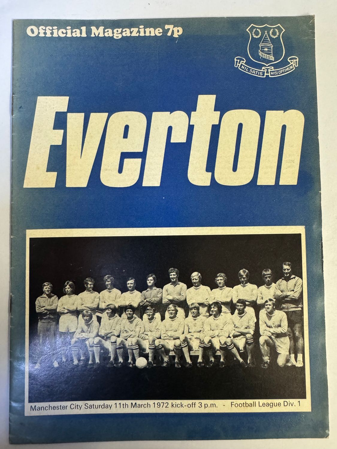 Everton v Manchester City - 11/3/72