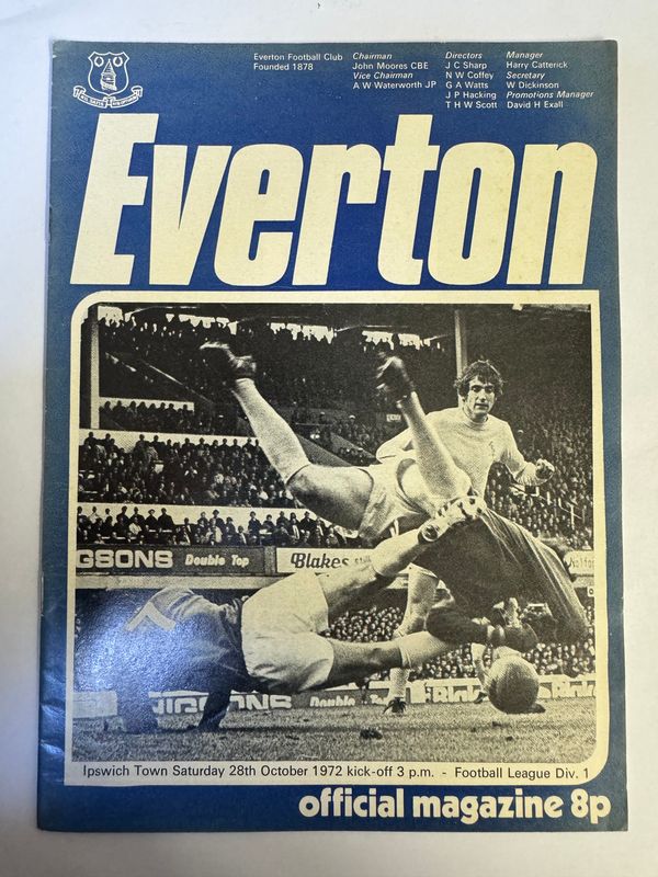 Everton v Ipswich - 26/10/72