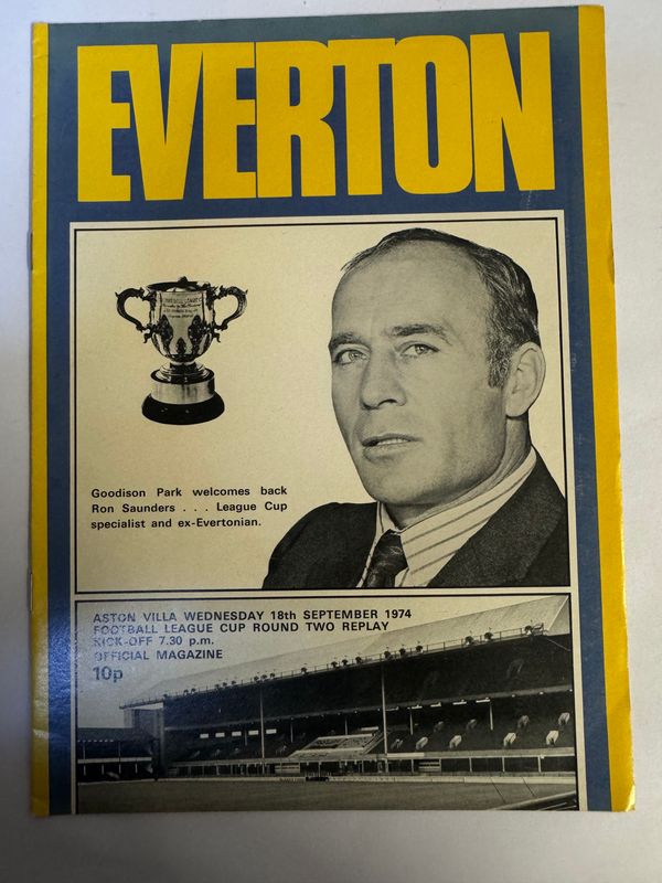 Everton v Aston Villa - 18/9/74