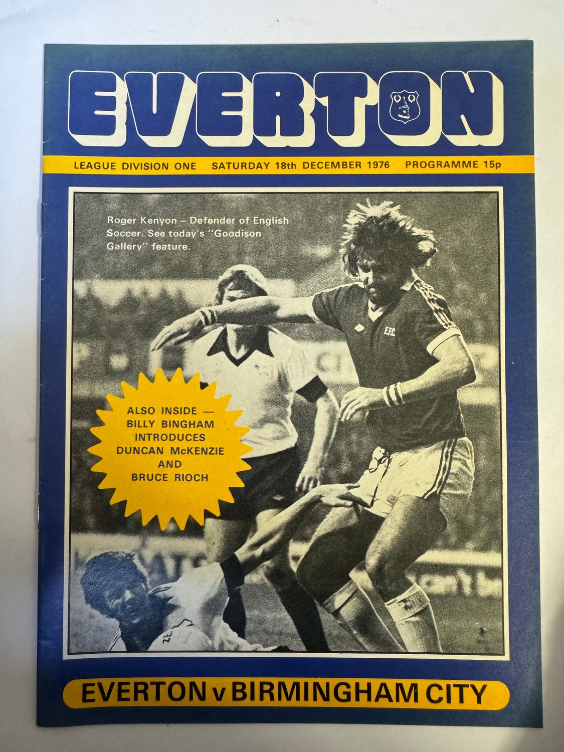 Everton v Birmingham City - 18/12/76